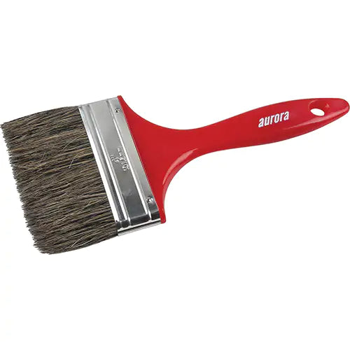 AURORA TOOLS AP300 Series Paint Brush, Natural Bristles, Plastic Handle, 4" Width