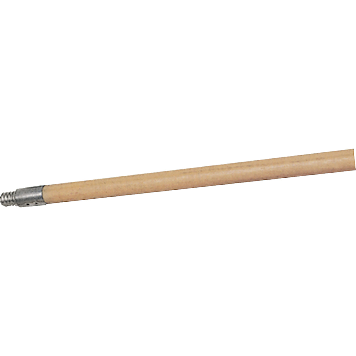 Structural Foam Push Broom Handle, Wood, ACME Threaded Tip, 15/16" Diameter, 60" Length