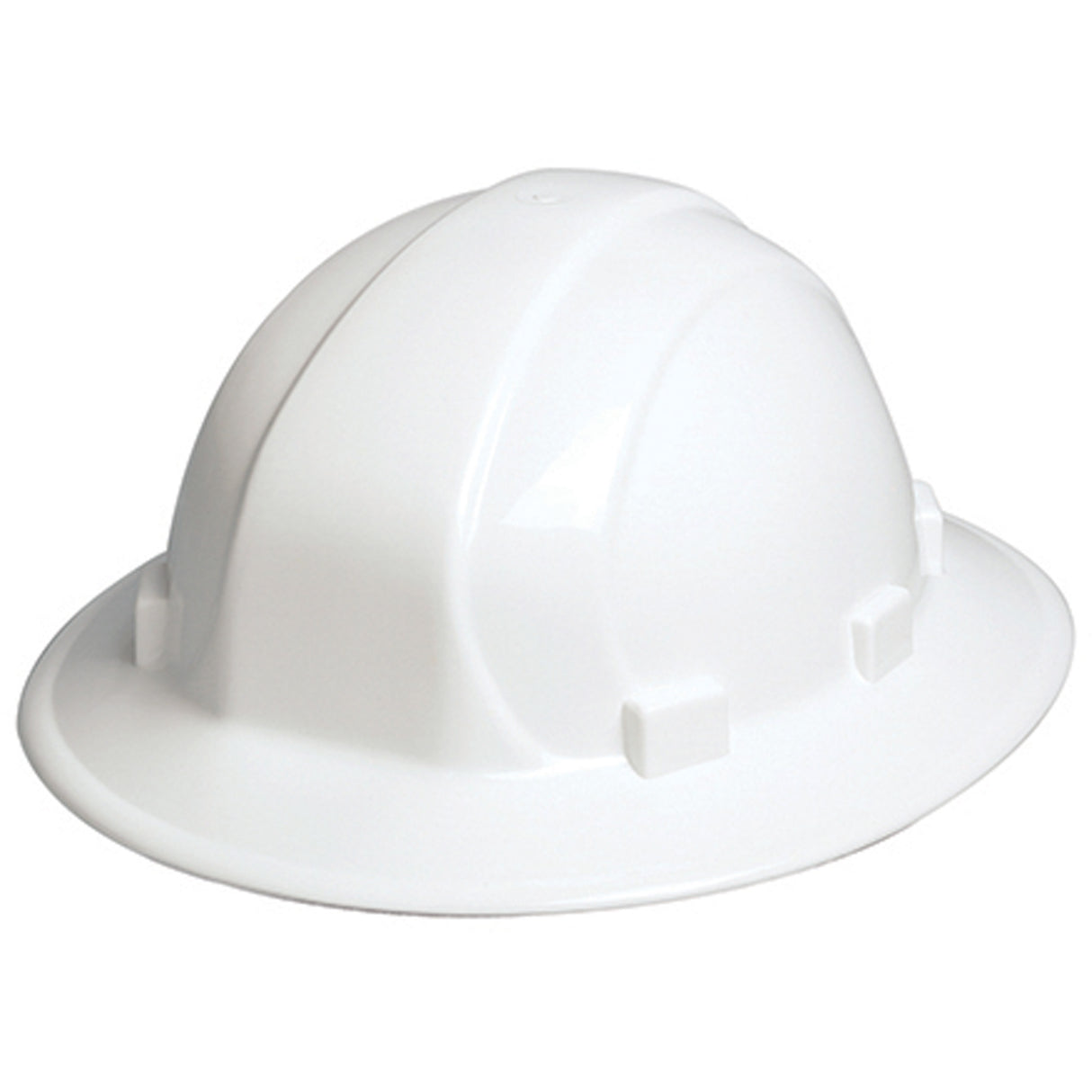 DENTEC ERB Omega II Full Brim Safety Caps CSA Type 1, Quick-Slide Suspension, White