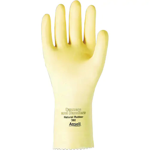 VersaTouch® 392 Gloves, Size Small/6.5, 12" L, Rubber Latex, 20-mil