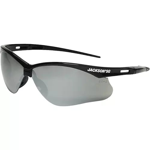 JACKSON SAFETY Safety Glasses, Smoke Lens, Anti-Scratch Coating, ANSI Z87+/CSA Z94.3