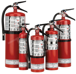 Steel Dry Chemical ABC Fire Extinguisher - 2.5 lbs.