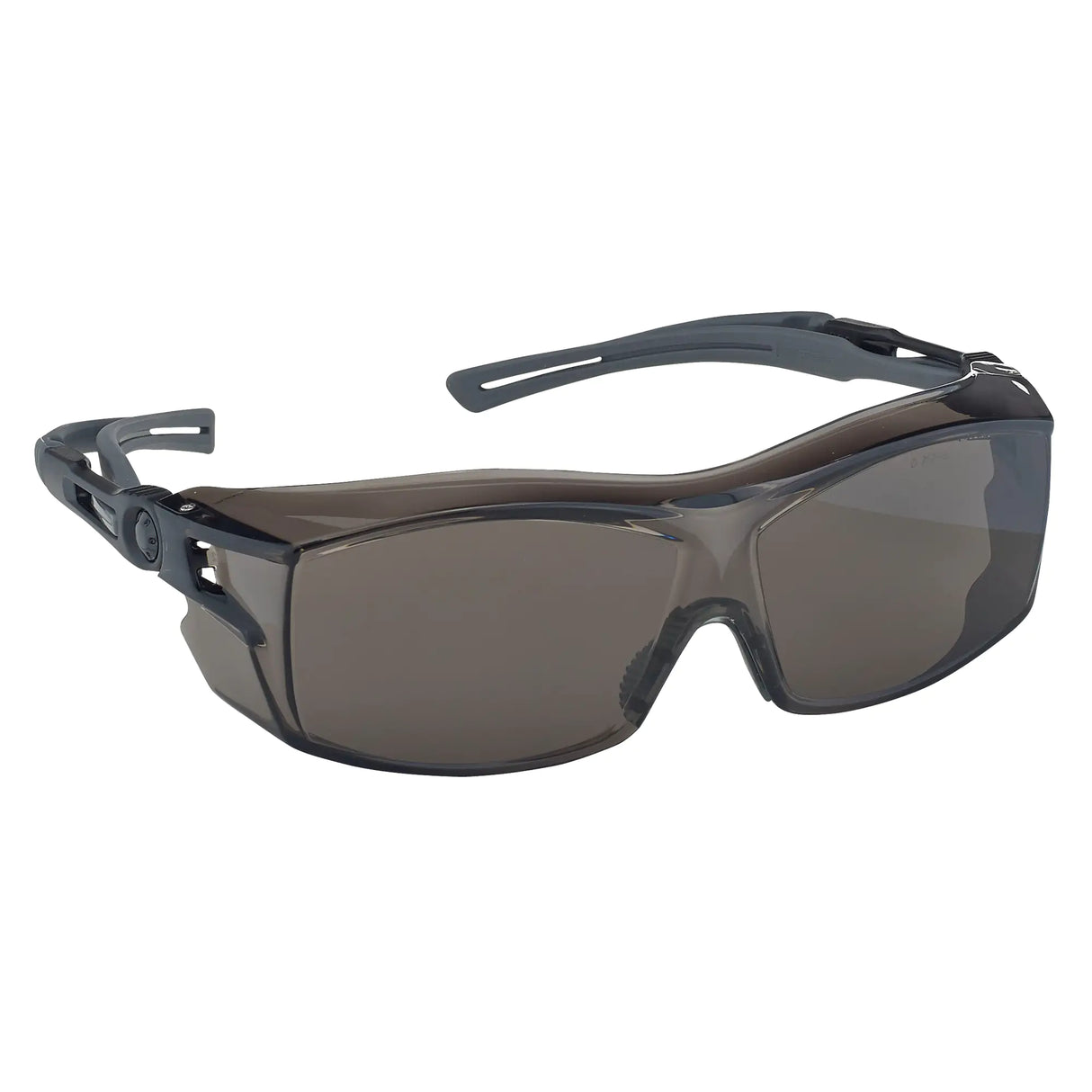 DYNAMIC SAFETY OTG Extra Series Safety Glasses, Smoke Lens, Anti-Fog/Anti-Scratch Coating, ANSI Z87+/CSA Z94.3