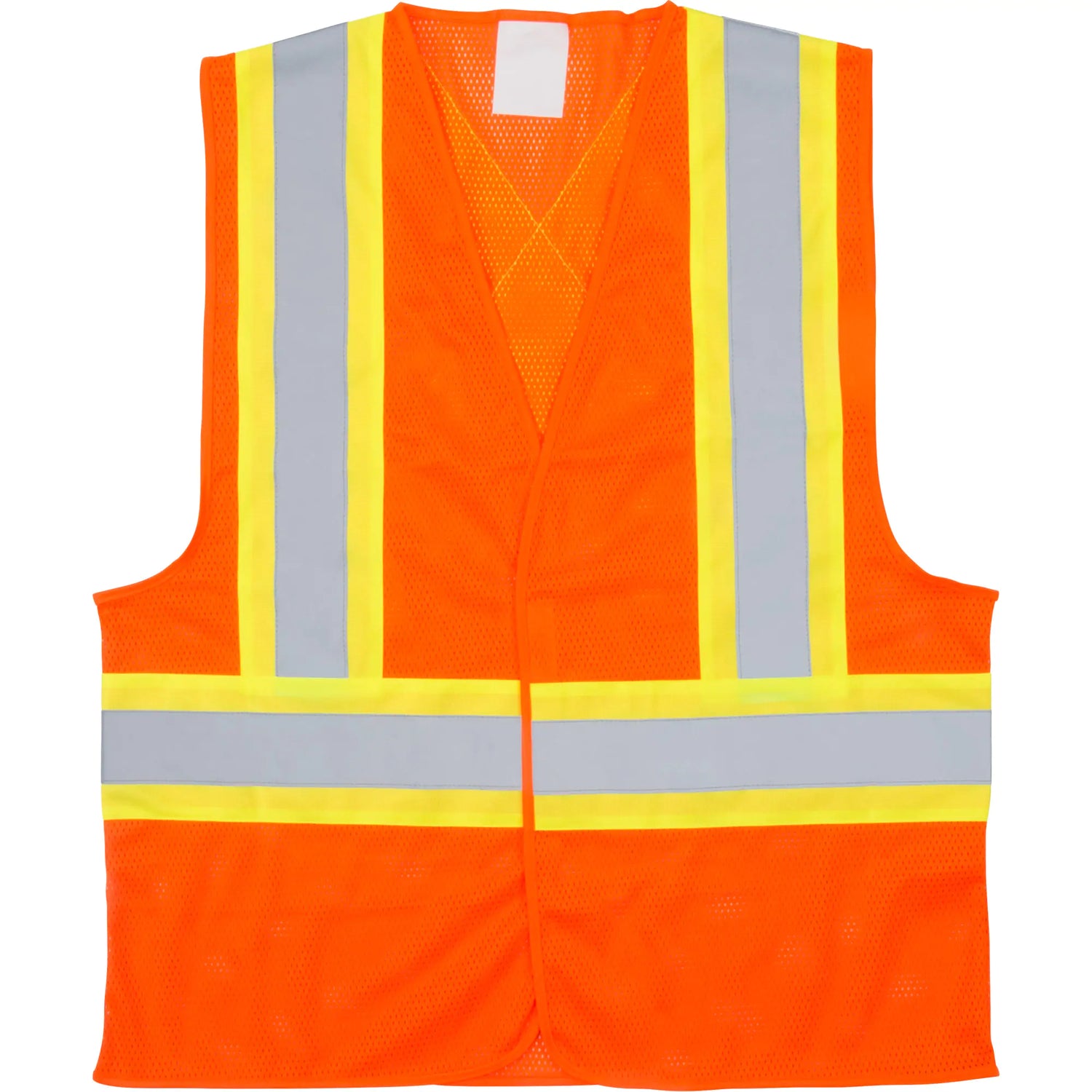 ZENITH SAFETY PRODUCTS  Traffic Safety Vest, High Visibility Orange, Large, Polyester, CSA Z96 Class 2 - Level 2