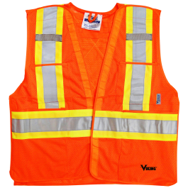 6125O Viking¬Æ 5pt. Tear Away Safety Vest