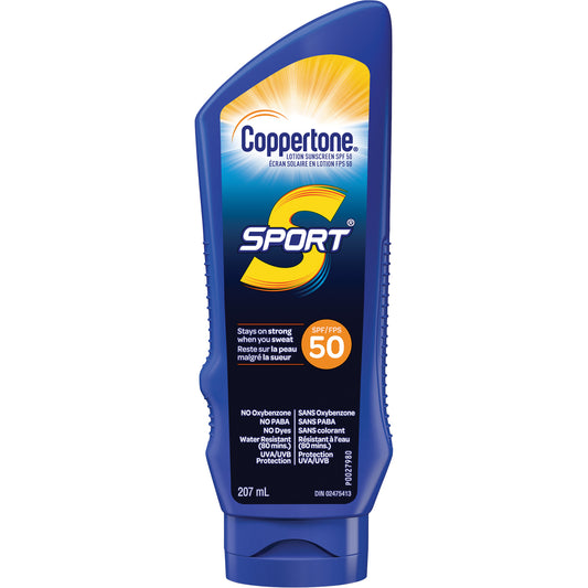 COPPERTONE  Sport¬Æ Water Resistant Sunscreen, SPF 50, Lotion