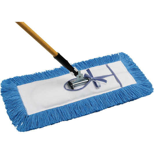 M2 PROFESSIONAL  Static-H Dust Mop with Handle, Tie-On Style, Nylon, 24" L x 5" W