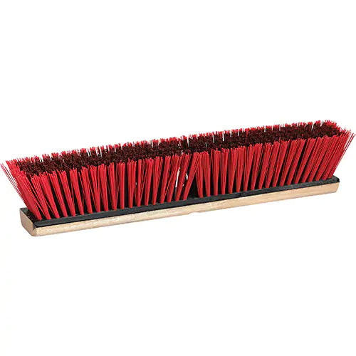 Garage Push Broom Head, 36", Stiff, Polystyrene Bristles