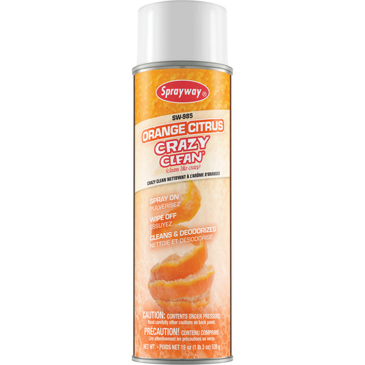 SPRAYWAY  Orange Citrus Crazy Clean, Aerosol Can