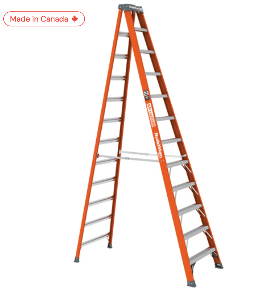METALTECH Step Ladder, 12', Fibreglass, 300 lbs. Capacity, Type 1A