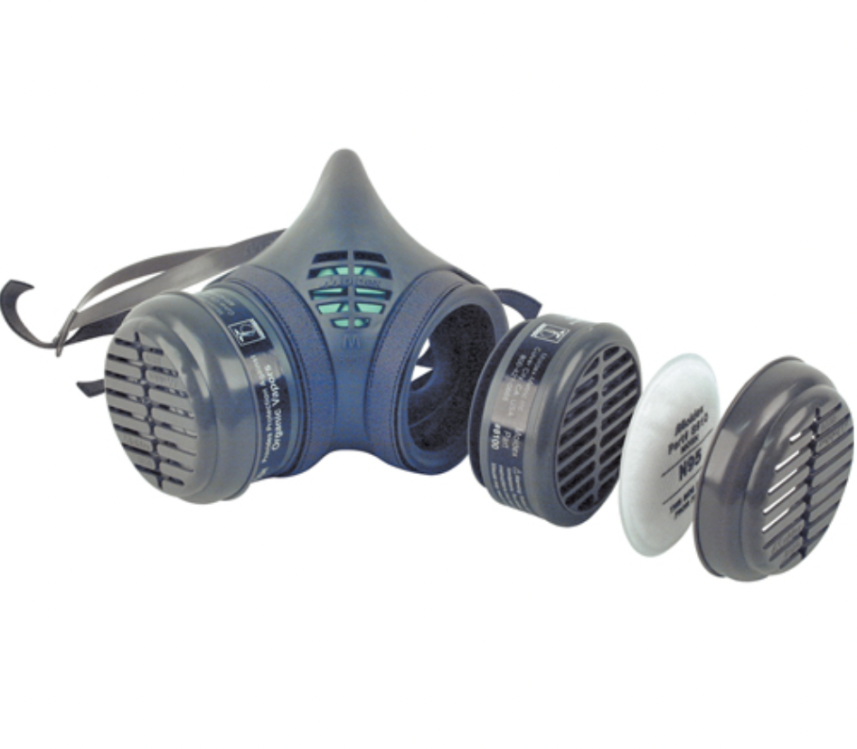MOLDEX 8000 Series Assembled Respirator, Elastomer/Thermoplastic, Medium