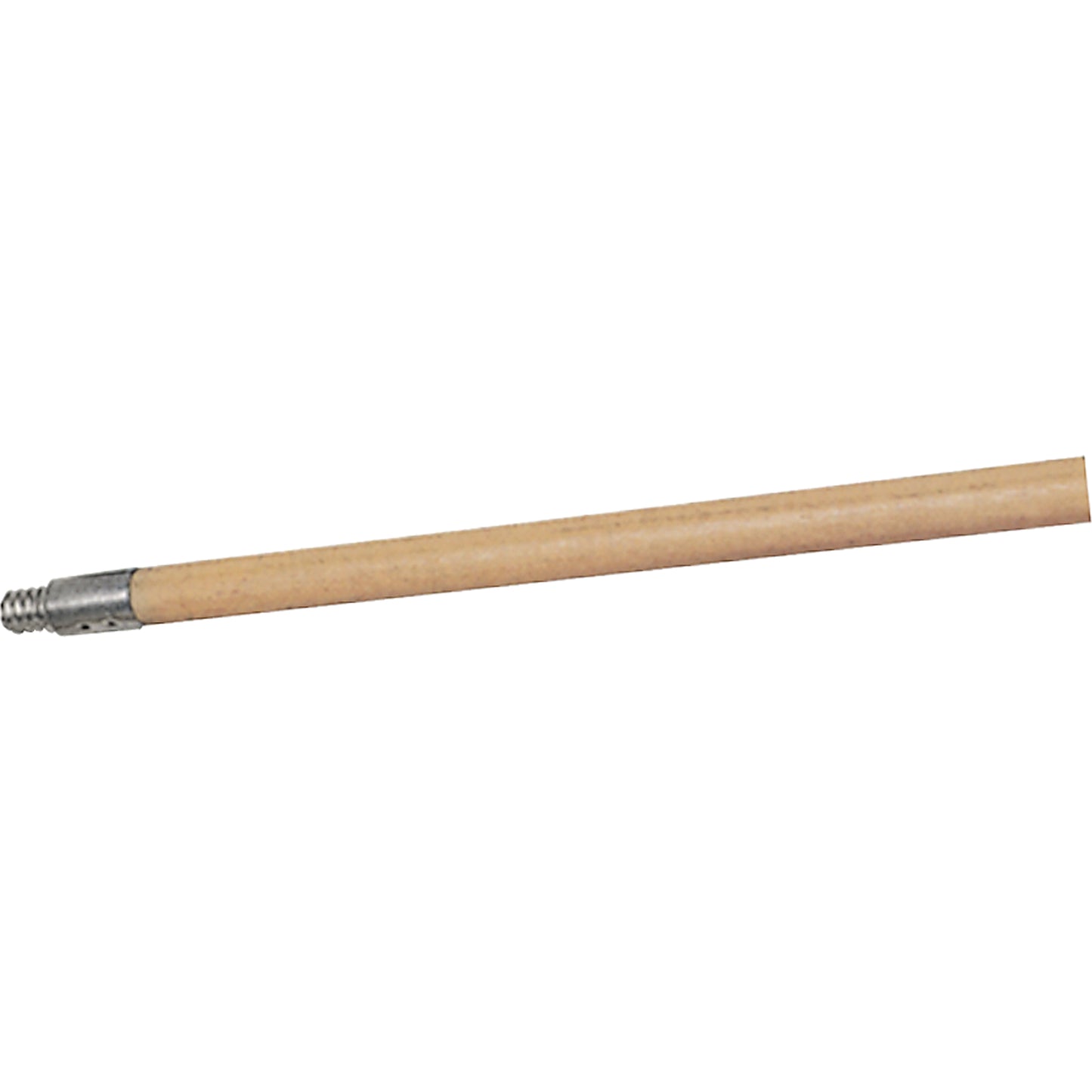 Structural Foam Push Broom Handle, Wood, ACME Threaded Tip, 15/16" Diameter, 60" Length