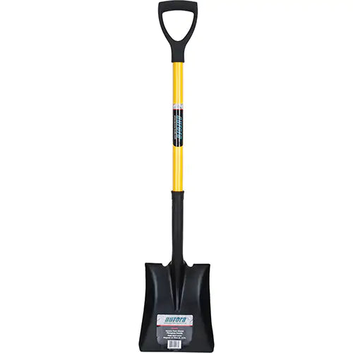 Square Point Shovel, Fibreglass, Tempered Steel Blade, D-Grip Handle, 32-1/2" Long