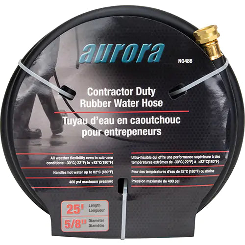 Contractor Duty Rubber Hose, Rubber, 5/8" dia. x 25'