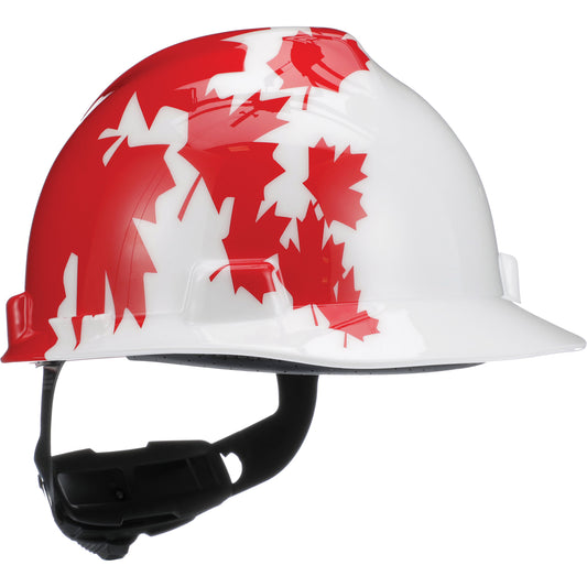 MSA  Freedom Series‚Ñ¢ Hardhat, Ratchet Suspension, Red/White