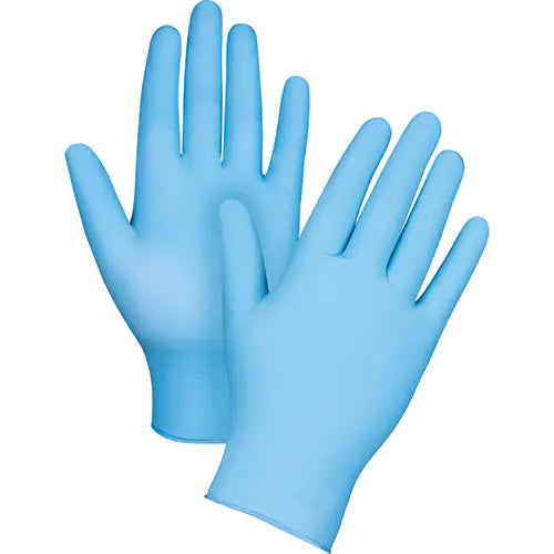 Disposable Gloves, Medium, Vinyl, 4.5-mil, Powder-Free, Blue, Class 2