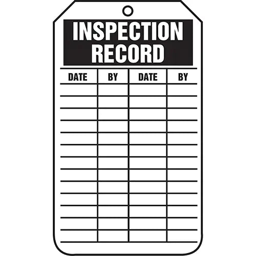 Inspection Tags, Cardstock, 3-1/8" W x 5-7/8" H, English