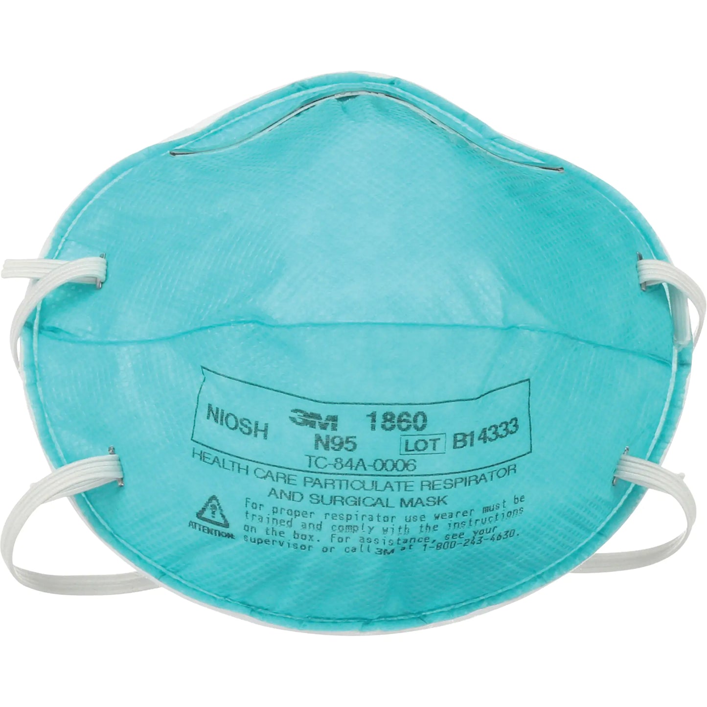 1860 Particulate Healthcare Respirator, N95, NIOSH Certified