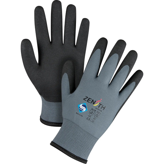 ZX-30¬∞ Premium Coated Gloves, 10/X-Large, PVC Coating, 15 Gauge, Nylon Shell