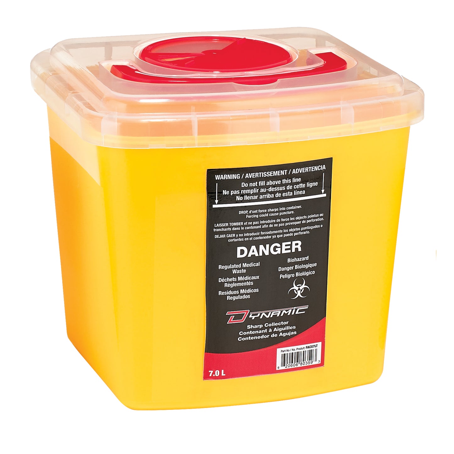 PROTECTIVE INDUSTRIAL PRODUCTS  Dynamic‚Ñ¢ Sharps¬Æ Container, 7 L Capacity