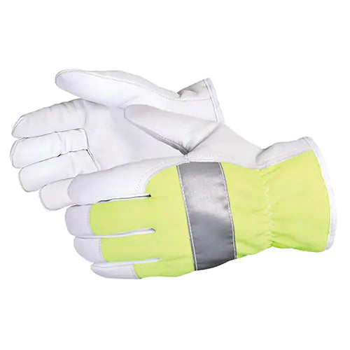 Endura¬Æ Hi-Viz Reflective Driver's Gloves, 2X-Large, Grain Goatskin Palm, Thinsulate‚Ñ¢ Inner Lining