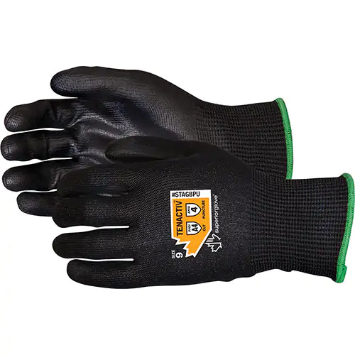 Composite Filament Fibre Gloves, Size 9, 13 Gauge, Polyurethane Coated, TenActiv‚Ñ¢ Shell, ANSI/ISEA 105 Level 4