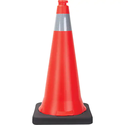 ZENITH SAFETY PRODUCTS  Traffic Cone, 28", Orange, 4" Reflective Collar(s)