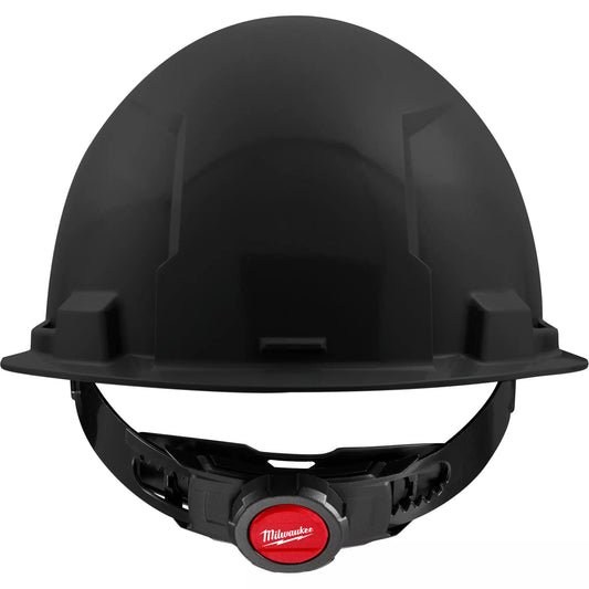 MILWAUKEE  Front Brim Hardhat with 4-Point Suspension System, Ratchet Suspension, Black