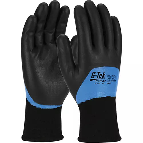 G-Tek¬Æ PolyKor¬Æ Insulated Cut-Resistant Glove, Size Large, 15 Gauge, Nitrile Coated, Engineered Yarn Shell, ANSI/ISEA 105 Level 4