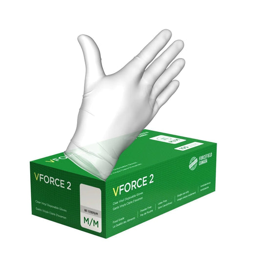 VForce 2 Vinyl Disposable Gloves Size XL