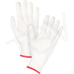 Zenith Poly-Cotton String Knit Gloves (large - brown band)