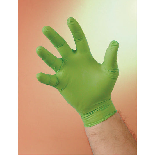 N-Dex¬Æ Gloves, Large, Nitrile, 4-mil, Powder-Free, Green