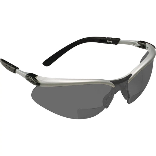 3M  BX‚Ñ¢ Reader's Safety Glasses, Anti-Fog, Grey/Smoke, 2.5 Diopter