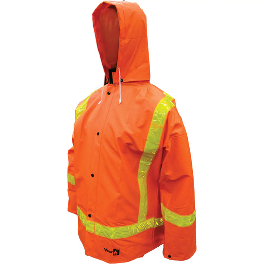 VIKING  Open Road FR PVC Rain Suits, Medium, Orange