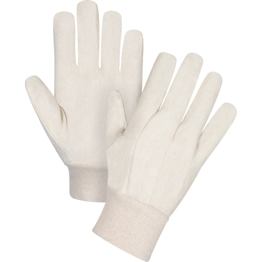 Cotton Canvas Gloves, 8 oz., Large