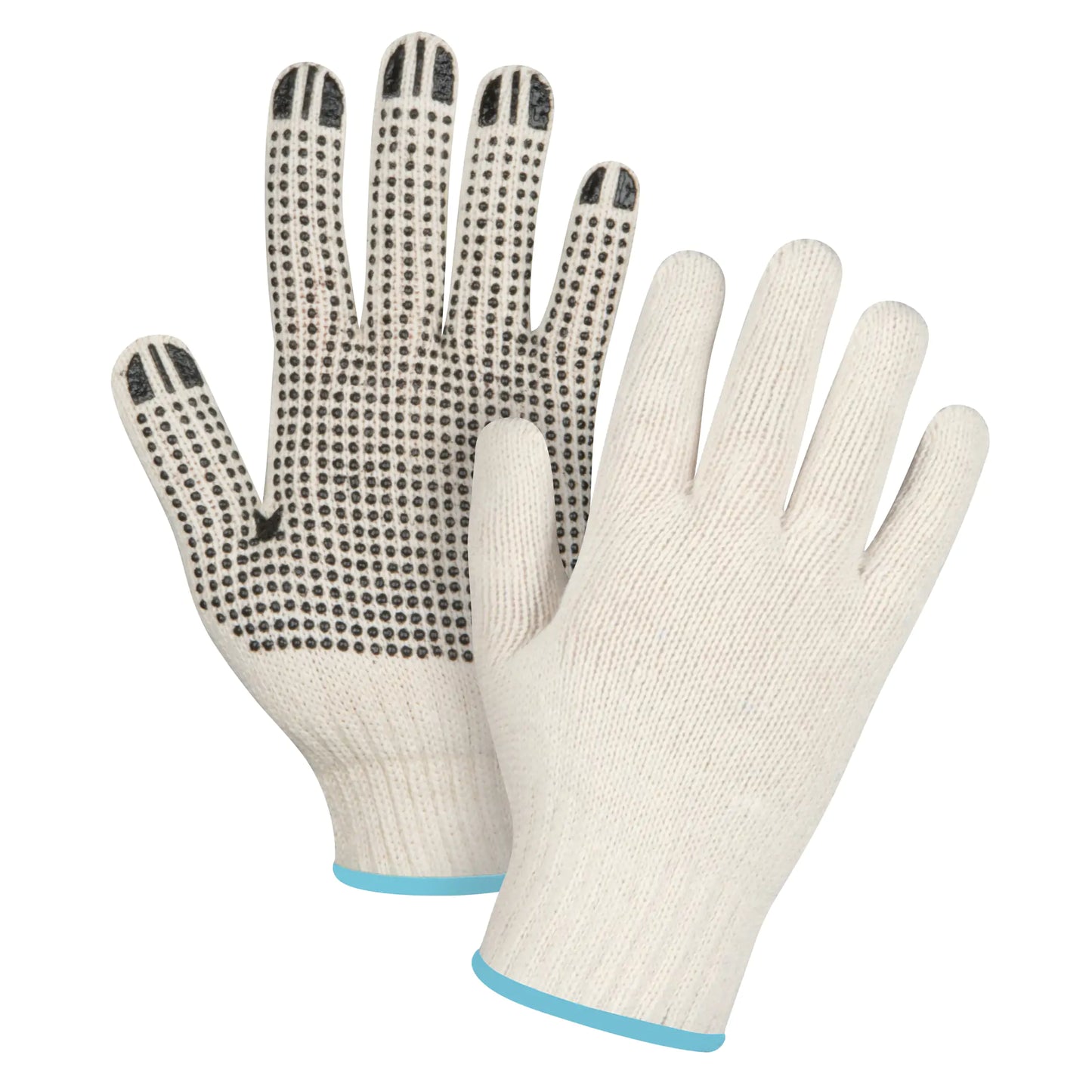 Dotted Gloves, Poly/Cotton, Single Sided, 7 Gauge, X-Large