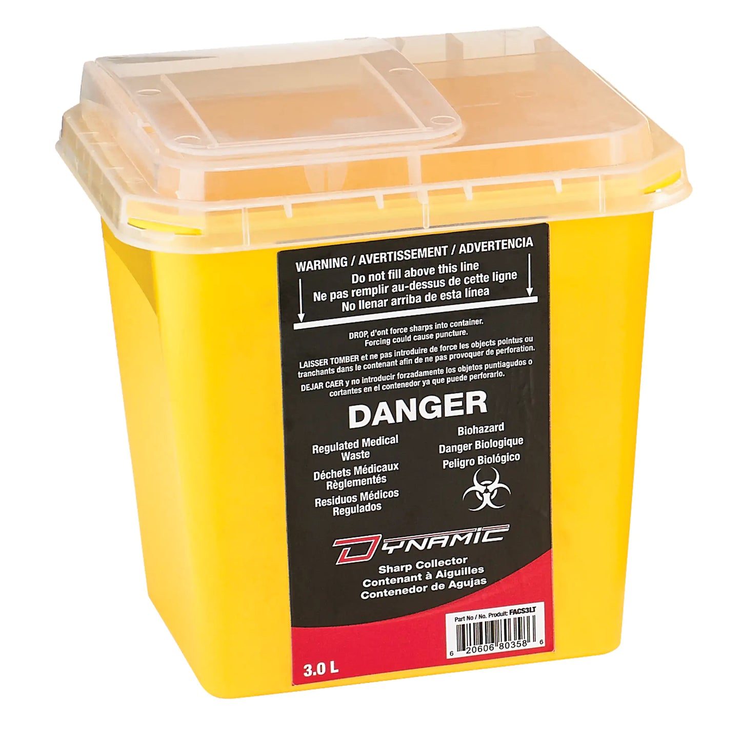 DYNAMIC SAFETY  Sharps¬Æ Container 3.0L