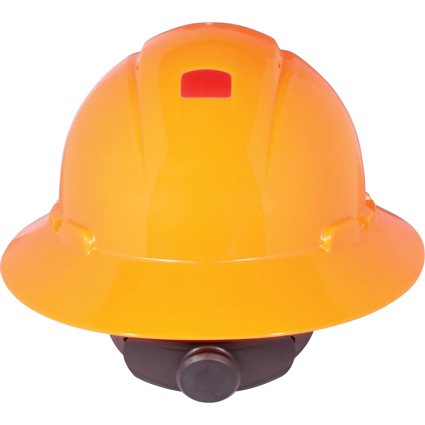 Full Brim Hardhat with Uvicator Sensor, Ratchet Suspension, High Visibility Orange