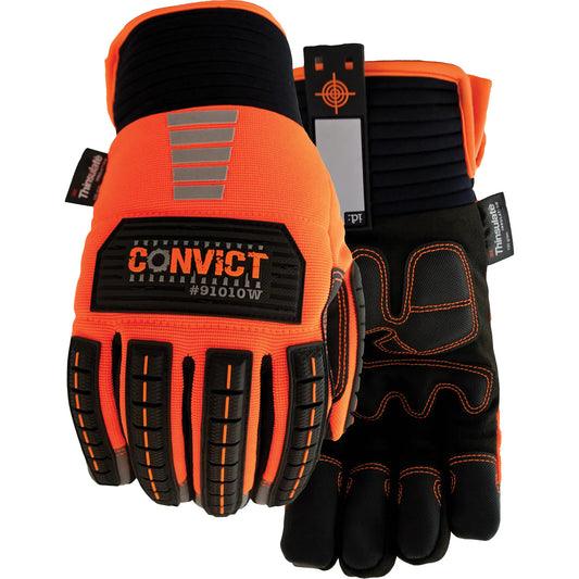 WATSON GLOVES  The Shank Insulated Mechanics Gloves, Synthetic Palm, Size Large