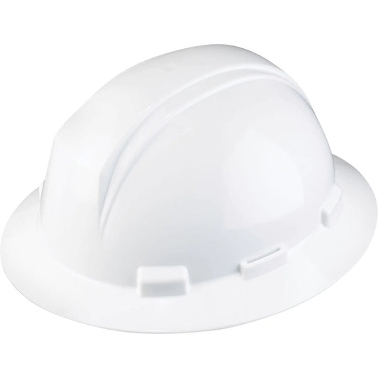 Kilimanjaro‚Ñ¢ Full Brim Hardhat, Ratchet Suspension, White