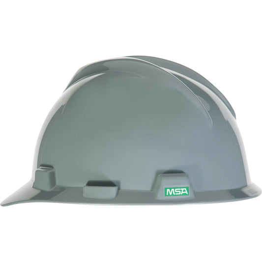 V-Gard¬Æ Slotted Hard Hat, Quick-Slide Suspension, Navy Grey