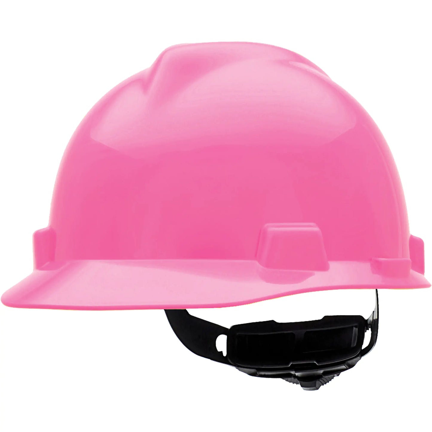 V-Gard¬Æ Slotted Hard Hat, Ratchet Suspension, Pink